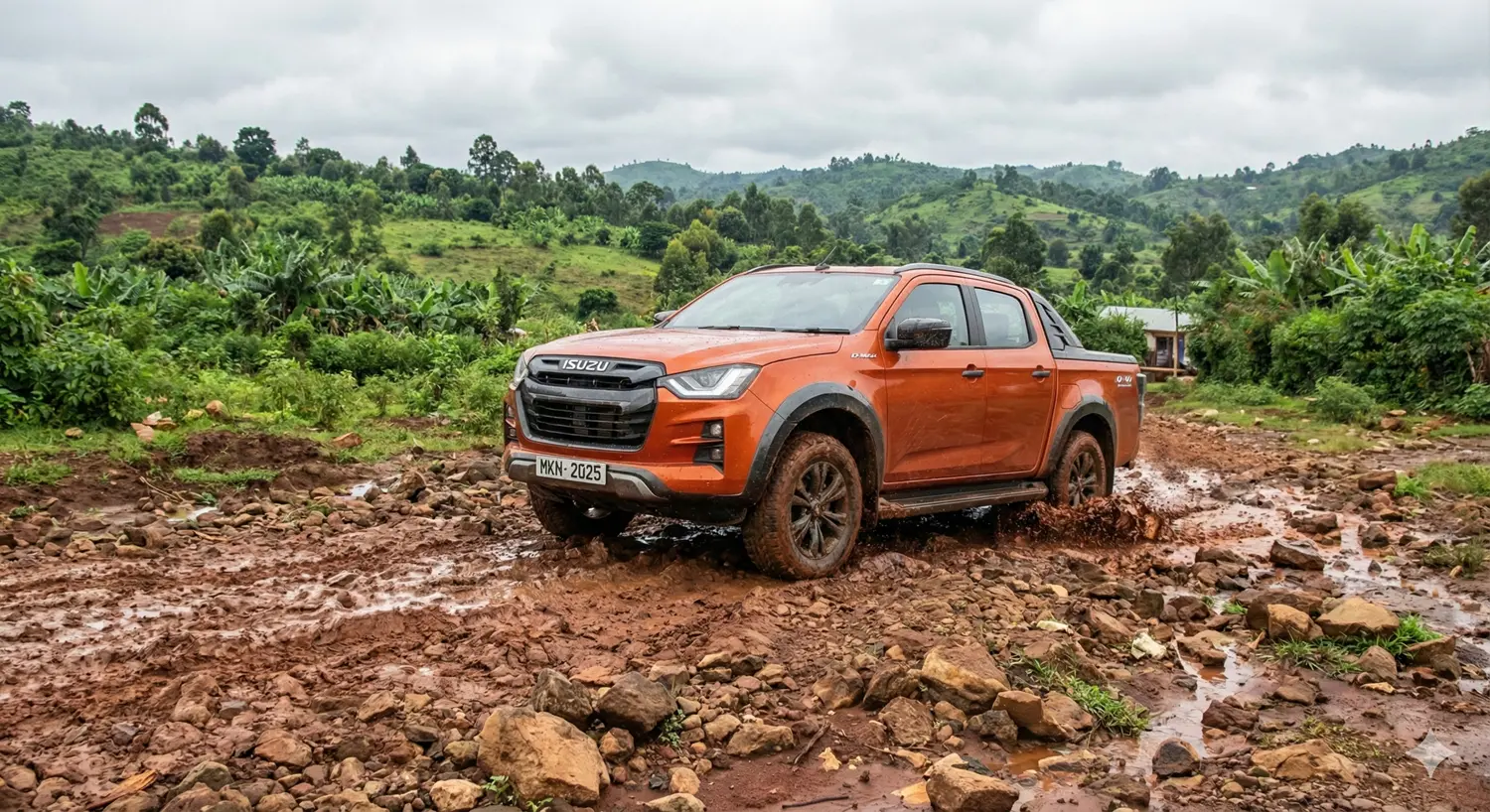 Isuzu D-Max on Kenyan roads