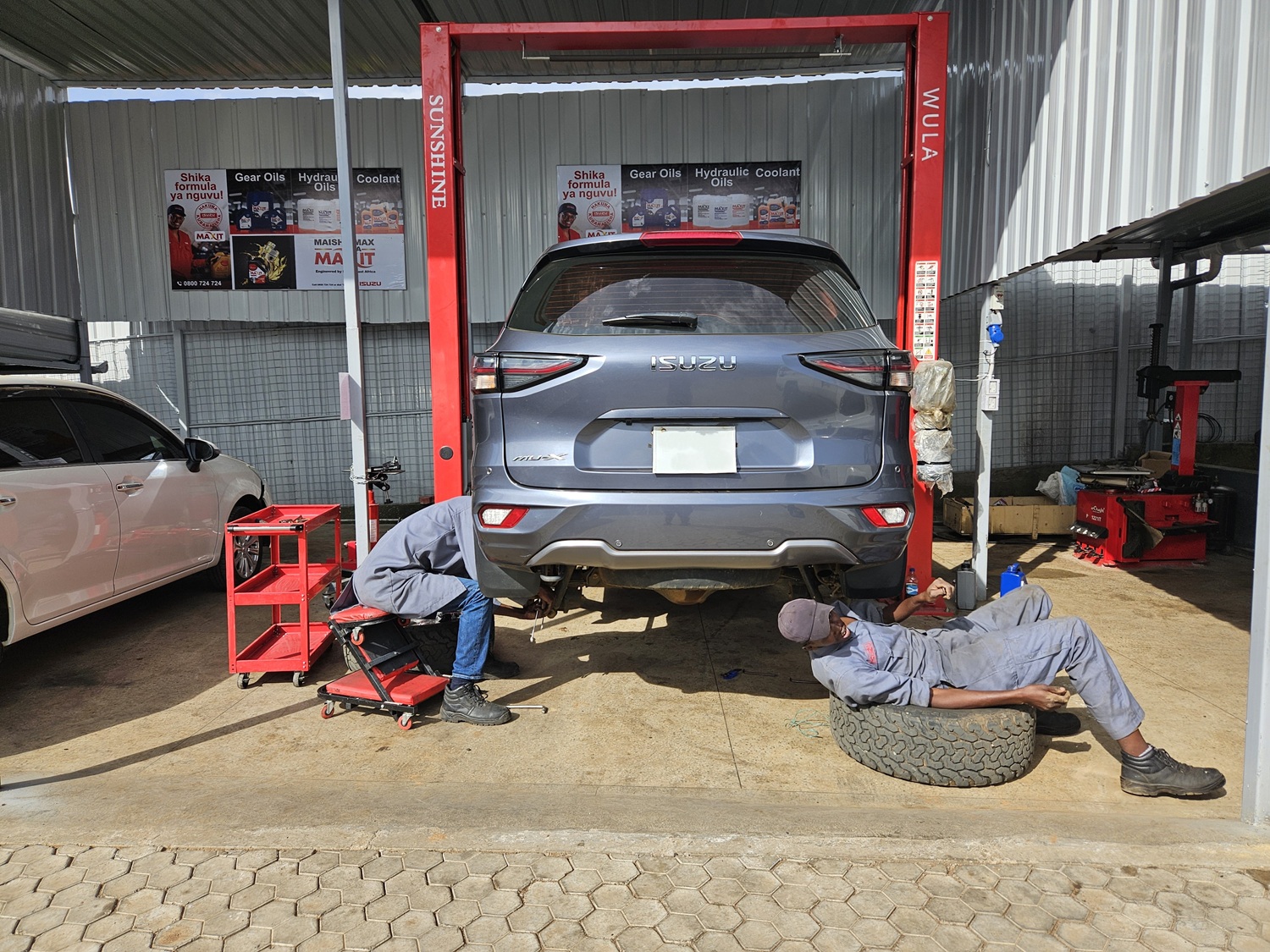 A service Bay at Smartlake Motors